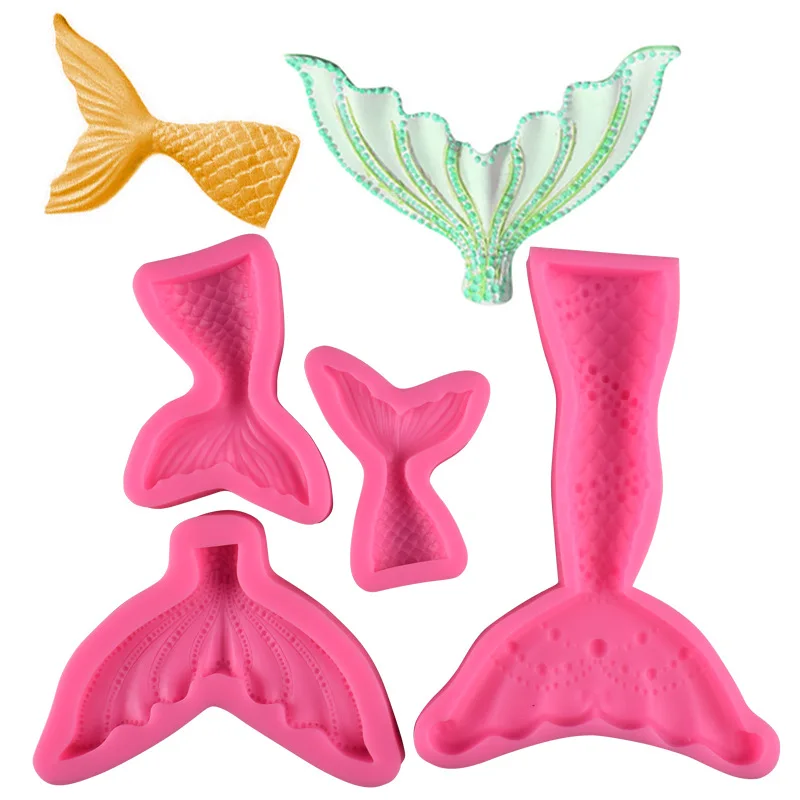 Mermaid Tail Silicone Mold Fondant Cupcake Cake Decorating Baking Tools Handmade Soap Mold Fish Fork tail Kitchen Silicone Form
Mermaid Tail Silicone Mold Fondant Cupcake Cake Decorating Baking Tools Handmade Soap Mold Fish Fork tail Kitchen Silicone Form
