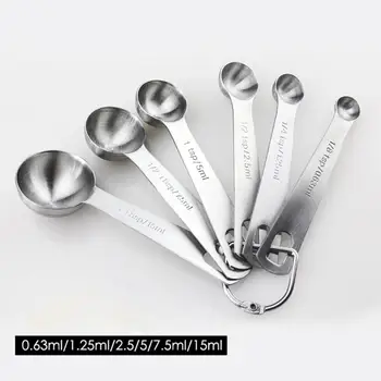 6 pcs/set Stainless Steel Collapsible Folding Seasoning Measuring Cup and Spoon Set Folding Measuring Spoons Baking Cooking Tool
6 pcs/set Stainless Steel Collapsible Folding Seasoning Measuring Cup and Spoon Set Folding Measuring Spoons Baking Cooking Tool
