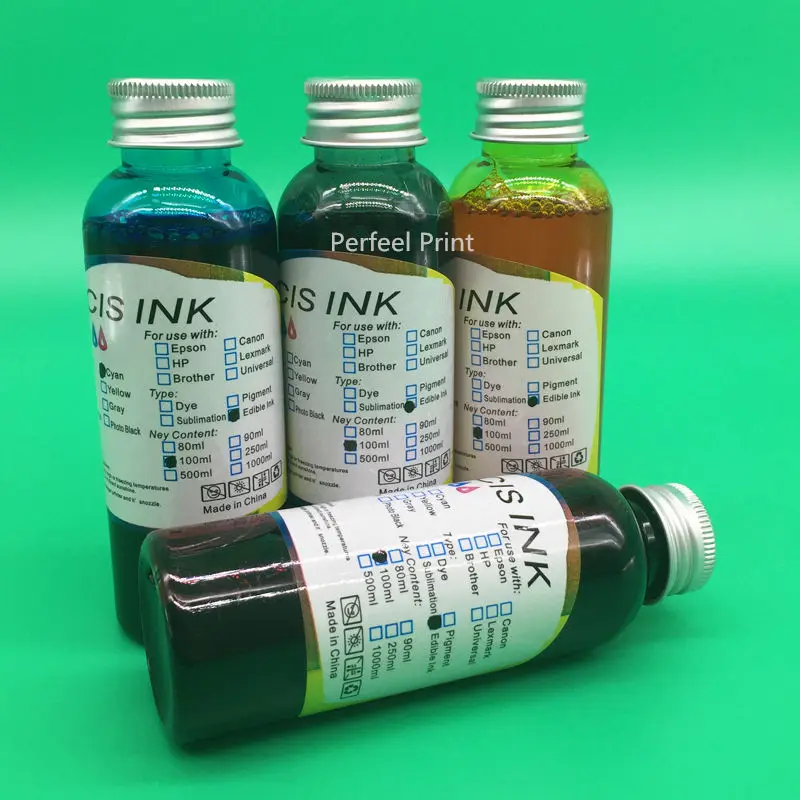 4PCS T1811-T1814 Edible Ink For Epson XP-30 XP-102 XP-202 XP-205 XP-302 XP-305 XP-402 XP-405 XP-212 XP-215 XP-312 XP-315 T1801
4PCS T1811-T1814 Edible Ink For Epson XP-30 XP-102 XP-202 XP-205 XP-302 XP-305 XP-402 XP-405 XP-212 XP-215 XP-312 XP-315 T1801