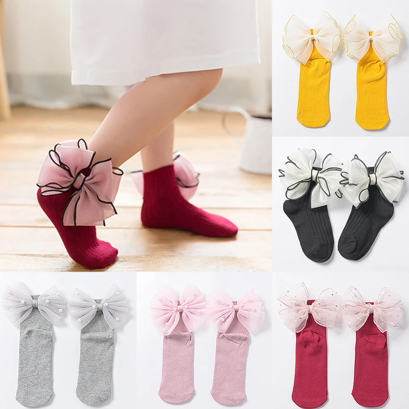 Cute big bow socks for little girls cotton tube socks candy color Toddlers Infants floor socks spring summer short ankle socks
Cute big bow socks for little girls cotton tube socks candy color Toddlers Infants floor socks spring summer short ankle socks