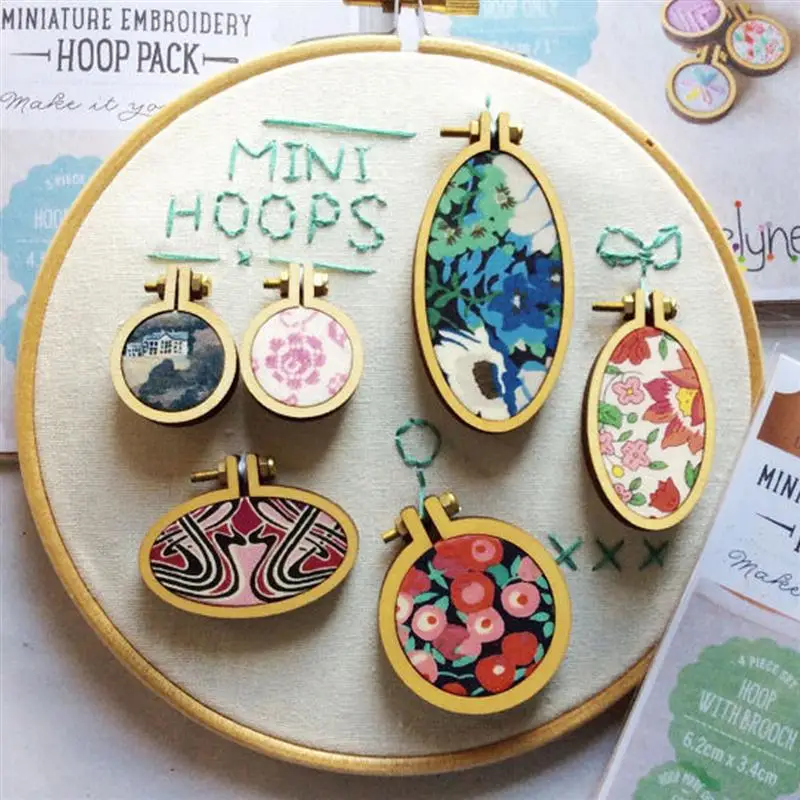 DIY Mini Embroidery Hoop Wooden Frame Cross Stitch Hoop Ring Crafts Embroidery Hoops
DIY Mini Embroidery Hoop Wooden Frame Cross Stitch Hoop Ring Crafts Embroidery Hoops
