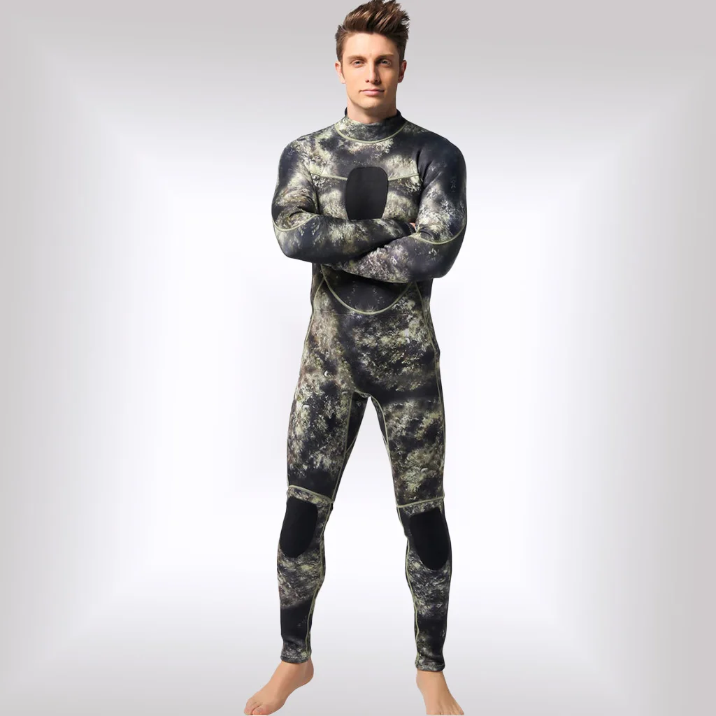 Неопреновые камуфляжные мужские Гидрокостюмы 3 мм теплые зимние костюмы для