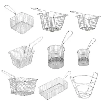 New 304 Stainless Steel Lunch Basket French Fries Chicken Restaurant Storage Tray Storage Basket Fryer Basket
New 304 Stainless Steel Lunch Basket French Fries Chicken Restaurant Storage Tray Storage Basket Fryer Basket