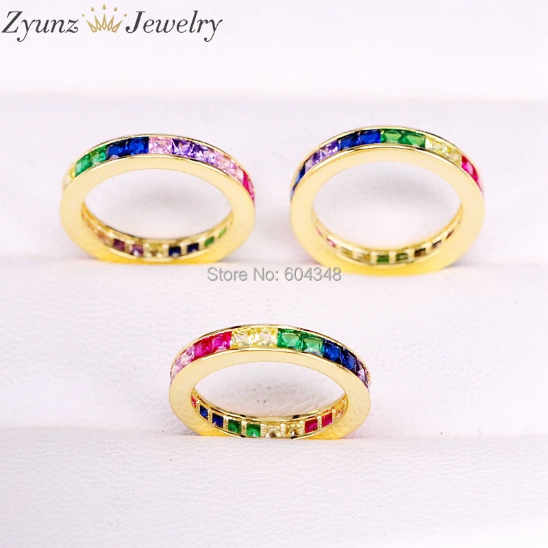 5PCS ZYZ338-0569 Colorful cz eternity band ring thin skinny engagement band rainbow classic simple round circle finger rings
5PCS ZYZ338-0569 Colorful cz eternity band ring thin skinny engagement band rainbow classic simple round circle finger rings