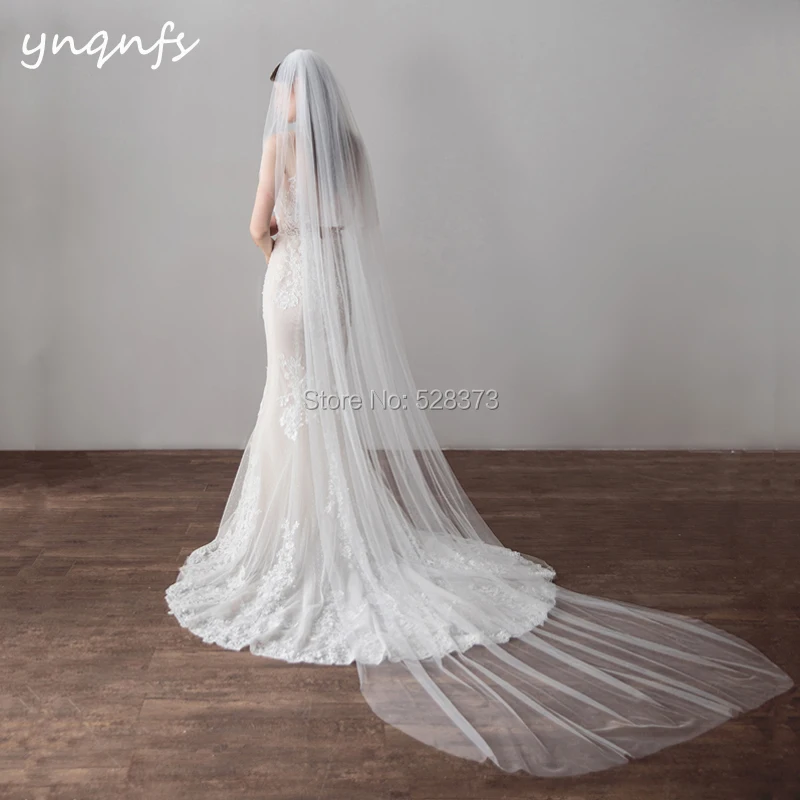 YNQNFS VV23 With Comb Two Layers Soft Tulle Cathedral Veil Velo de Noiva Voile Marriage Bridal Veil Wedding Veil 2019
YNQNFS VV23 With Comb Two Layers Soft Tulle Cathedral Veil Velo de Noiva Voile Marriage Bridal Veil Wedding Veil 2019