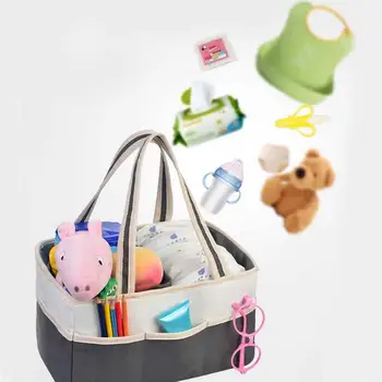 Basket Type Multifunctional Mommy Storage Bag Baby Canvas Cotton Large-capacity Folding Diaper Bag
Basket Type Multifunctional Mommy Storage Bag Baby Canvas Cotton Large-capacity Folding Diaper Bag