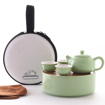 Japanese style ceramic travel tea set household simple portable bag Kungfu outdoor 1 pot 3 cups tea plate tray
Japanese style ceramic travel tea set household simple portable bag Kungfu outdoor 1 pot 3 cups tea plate tray