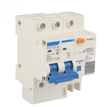 DZ47LE-32 2P+N C32 RCCB Residual Current Circuit Breaker 230V 32A 30mA circuit breaker disjoncteur
DZ47LE-32 2P+N C32 RCCB Residual Current Circuit Breaker 230V 32A 30mA circuit breaker disjoncteur