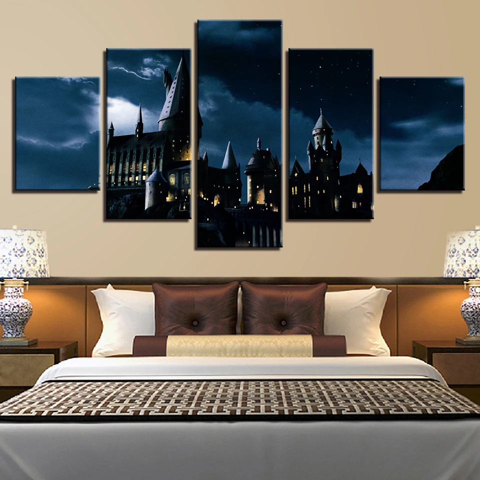 Modern Canvas Printed 5 Panel School Castle Night Landscape Poster Wall Art Painting Home Decor For Living Room Artwork Pictures
Modern Canvas Printed 5 Panel School Castle Night Landscape Poster Wall Art Painting Home Decor For Living Room Artwork Pictures