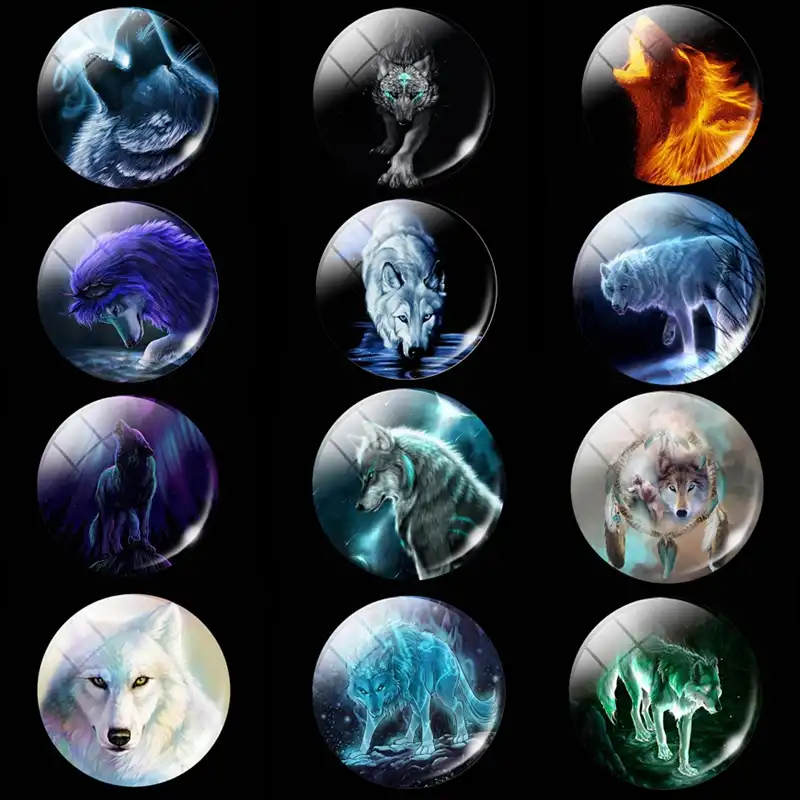 5pcs Luminous Planet Glass Cameo Cabochons For DIY Jewellery /& Model Making
