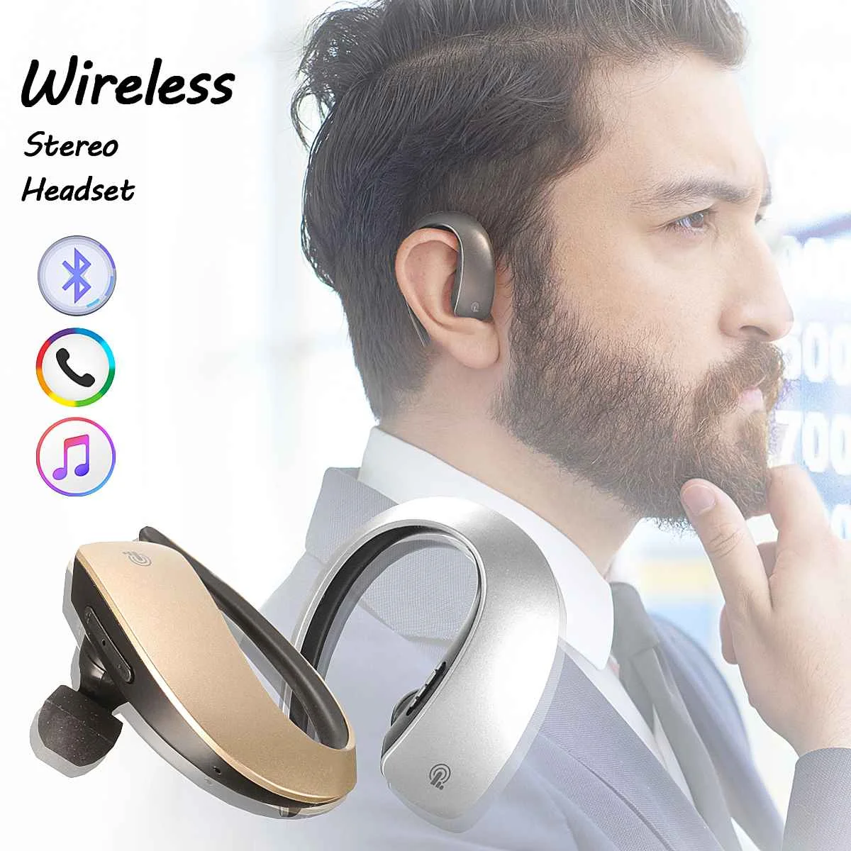 bluetooth Wireless Earhook Hifi Earphones Sport Headphones Mini Earbuds Handsfree Headset Stereo with Mic for iPhone Android
bluetooth Wireless Earhook Hifi Earphones Sport Headphones Mini Earbuds Handsfree Headset Stereo with Mic for iPhone Android