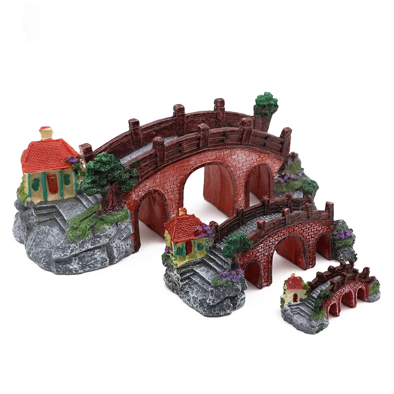 New Aquariums Bridge Landscape Castle Fish Tank Decoration Simulation Turtle Climbing Three Eye Bridge
New Aquariums Bridge Landscape Castle Fish Tank Decoration Simulation Turtle Climbing Three Eye Bridge