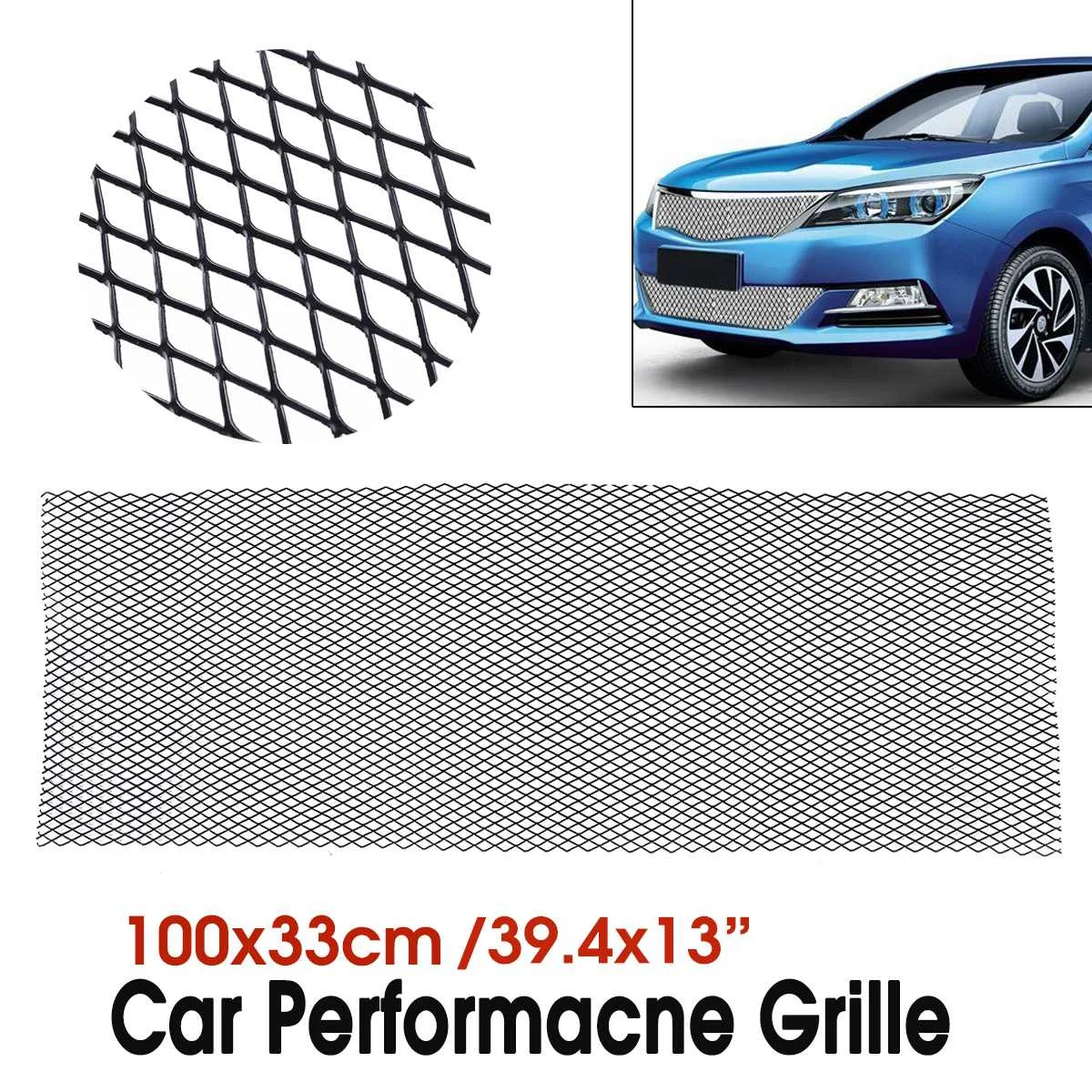 Universal 100x33cm Black Aluminium Car Front Bumper Mesh Grill Grille Cover Racing Mesh Vent Grille Car Tuning Grill
Universal 100x33cm Black Aluminium Car Front Bumper Mesh Grill Grille Cover Racing Mesh Vent Grille Car Tuning Grill