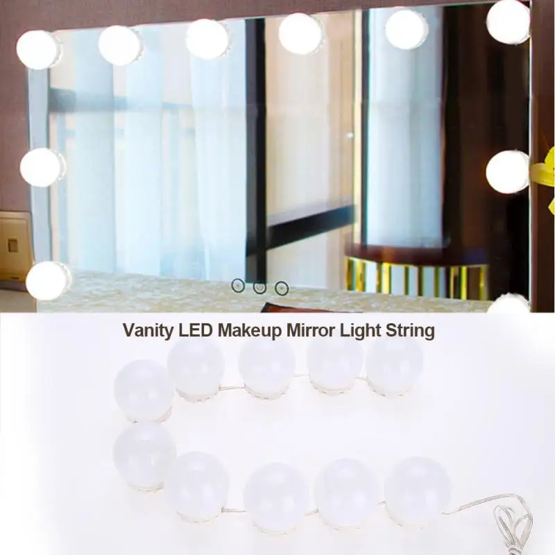 Vanity LED Makeup Mirror Lights Bulbs Kit Dimmable Bulb Concealable Wiring Light String Warm Cold Tones Cosmetic lights
Vanity LED Makeup Mirror Lights Bulbs Kit Dimmable Bulb Concealable Wiring Light String Warm Cold Tones Cosmetic lights