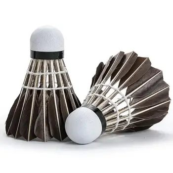 12Pcs/Barrel Steering Wheel Badminton Black Goose Board Feather Fly Stability Durable Steering Wheel Ball
12Pcs/Barrel Steering Wheel Badminton Black Goose Board Feather Fly Stability Durable Steering Wheel Ball