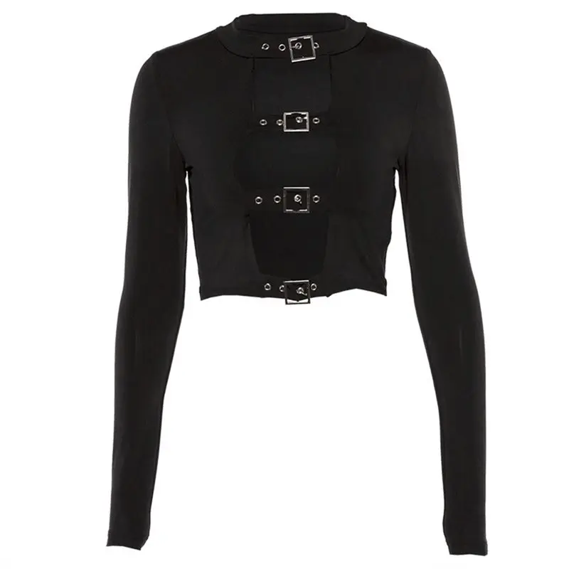 Rosetic Cropped T Shirt Women Tops Gothic Hollow Out Black Club Sexy Navel Crop Top Slim Spring Girl Streetwear Casual T Shirts
Rosetic Cropped T Shirt Women Tops Gothic Hollow Out Black Club Sexy Navel Crop Top Slim Spring Girl Streetwear Casual T Shirts