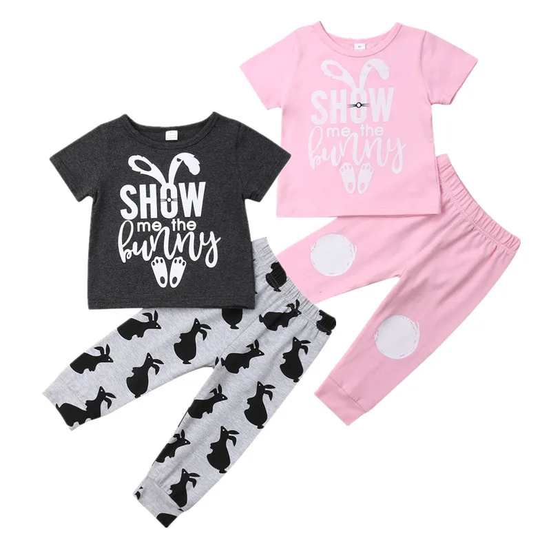 Fashion 2019 Toddler Baby Boys Girls Easter Clothes Sets Kids Infant Lovely Bunny T-Shirt Tops+Long Leggings 2pcs Casual Outfits
Fashion 2019 Toddler Baby Boys Girls Easter Clothes Sets Kids Infant Lovely Bunny T-Shirt Tops+Long Leggings 2pcs Casual Outfits