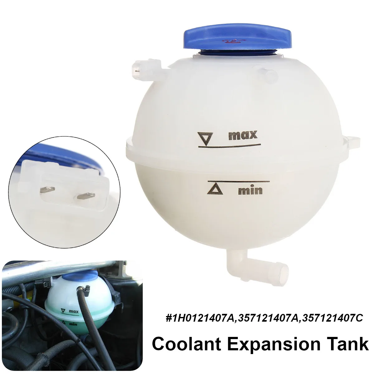 1H0121407A 357121407A Ccoolant Expansion Tank w/Cap For VW GOLF MK2 MK3 CADDY JETTA PASSAT POLO Saloon
1H0121407A 357121407A Ccoolant Expansion Tank w/Cap For VW GOLF MK2 MK3 CADDY JETTA PASSAT POLO Saloon