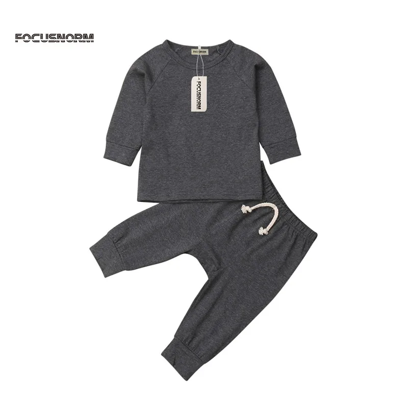 Newborn Newest Fashion solid plain outfits Baby boy girl long sleeve top long pants leggings Infant 0-24M Cotton Cute 2pcs 2019
Newborn Newest Fashion solid plain outfits Baby boy girl long sleeve top long pants leggings Infant 0-24M Cotton Cute 2pcs 2019