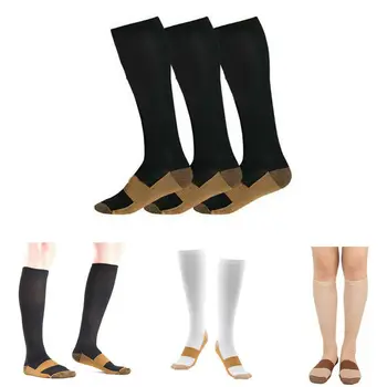 Unisex Copper Infused Compression Graduated Men Women's S-XXL 20-30 mmHg Knee High Outdoor Running Stockings
Unisex Copper Infused Compression Graduated Men Women's S-XXL 20-30 mmHg Knee High Outdoor Running Stockings