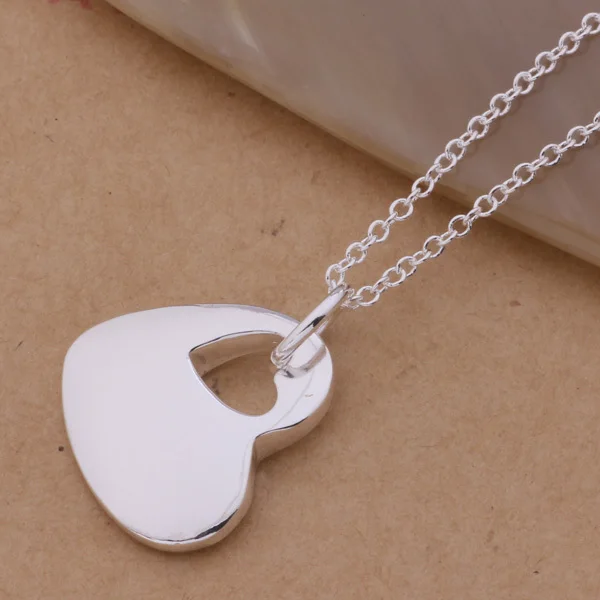 Фото An241 горячее серебро 925 пробы ожерелье модное ювелирное изделие кулон сердце в