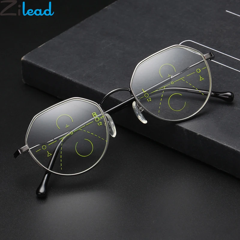 Zilead Polygon Multi-focal Progressive Reading Glasses Multifocal For Women&Men Metal HD Presbyopic Glasses Hyperopia Eyewear
Zilead Polygon Multi-focal Progressive Reading Glasses Multifocal For Women&Men Metal HD Presbyopic Glasses Hyperopia Eyewear