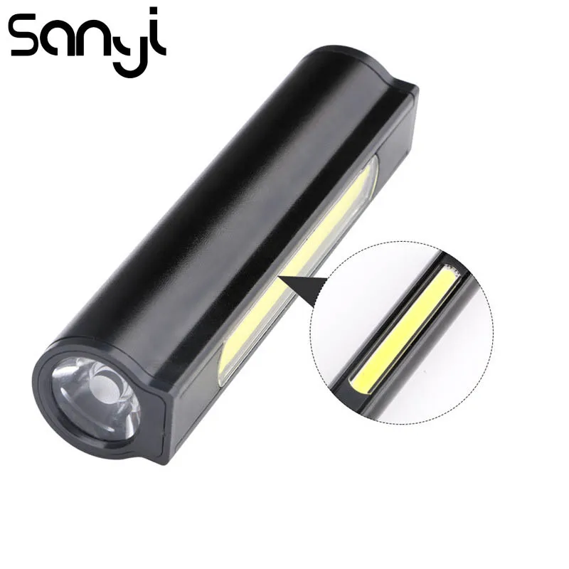 

SANYI 3 Modes Flashlight Torch USB Charging Built-in Battery 3800 Lumen Portable Lamp Camping Hunting Working Light Lantern