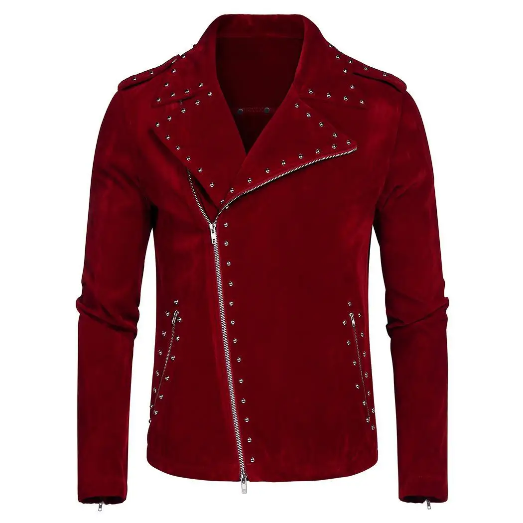 Rivet Winter Jacket Regular Suede Sleeve Down Spring Men Collar Biker Casual Turn Long Autumn Solid Zipper Fabric
Rivet Winter Jacket Regular Suede Sleeve Down Spring Men Collar Biker Casual Turn Long Autumn Solid Zipper Fabric