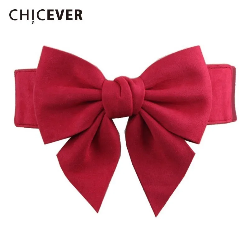 CHICEVER Bow Elastic Corset For Women Wide Belts Black Fashion Sweet High Waist Female Belt Accessories Korean Fashion Tide 2019 
CHICEVER Bow Elastic Corset For Women Wide Belts Black Fashion Sweet High Waist Female Belt Accessories Korean Fashion Tide 2019