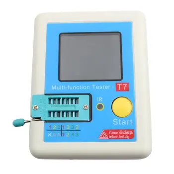 2019 T7 New Transistor Tester TFT Diode Triode Capacitance Meter LCR ESR meter NPN PNP MOSFET IR Multifunction tester multimeter
2019 T7 New Transistor Tester TFT Diode Triode Capacitance Meter LCR ESR meter NPN PNP MOSFET IR Multifunction tester multimeter