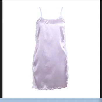 Smooth Womens Satin Silk Sexy Lace Lace Up Sleeveless Solid Color Camis Nightdress
Smooth Womens Satin Silk Sexy Lace Lace Up Sleeveless Solid Color Camis Nightdress