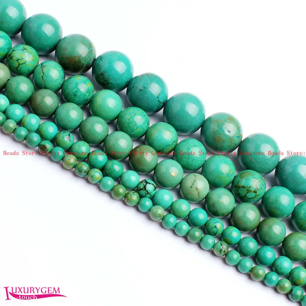 4mm 6mm 8mm 10mm 12mm Smooth Green Natural Turquoises Round Shape Beads 15" Jewelry Making wj441
4mm 6mm 8mm 10mm 12mm Smooth Green Natural Turquoises Round Shape Beads 15" Jewelry Making wj441
