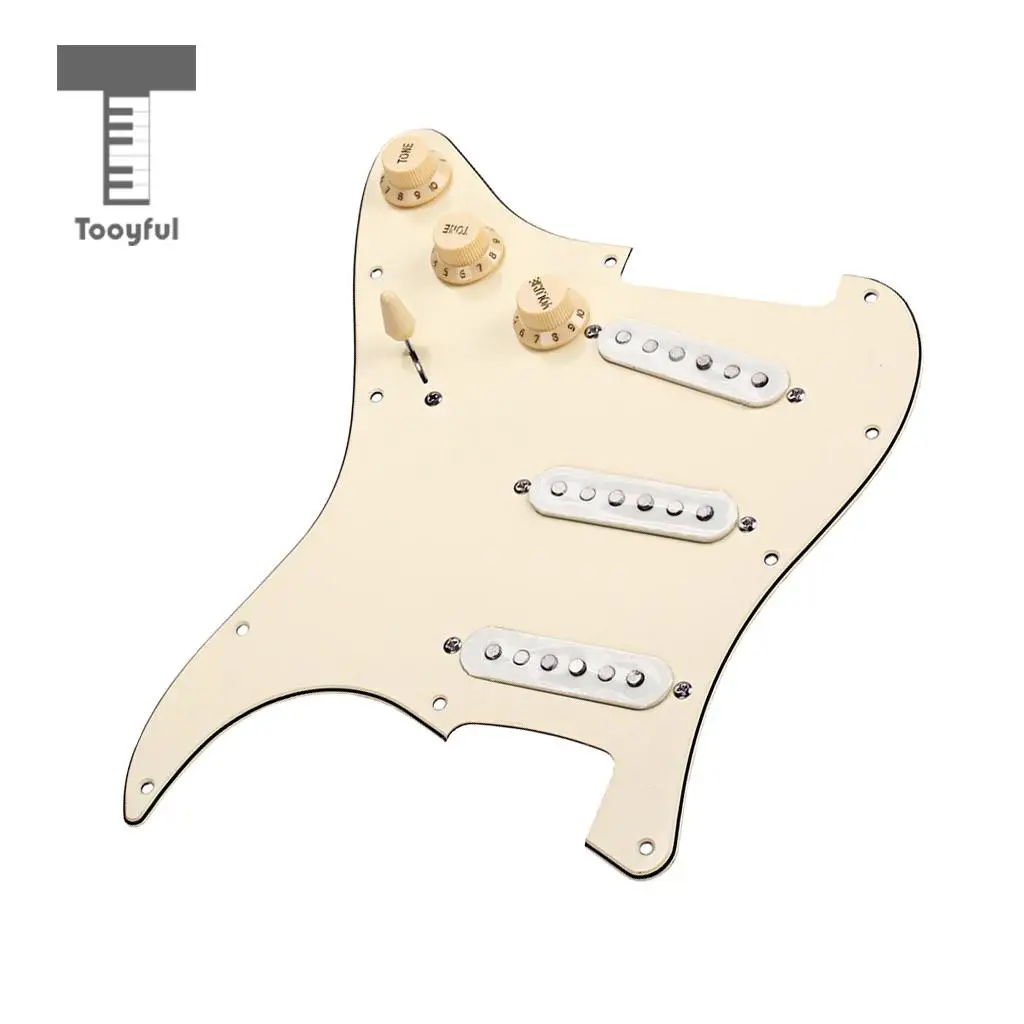 Prewired Loaded SSS Pickguard Alnico V Pickups for Stratocaster Strat ST Electric Guitar Parts
Prewired Loaded SSS Pickguard Alnico V Pickups for Stratocaster Strat ST Electric Guitar Parts