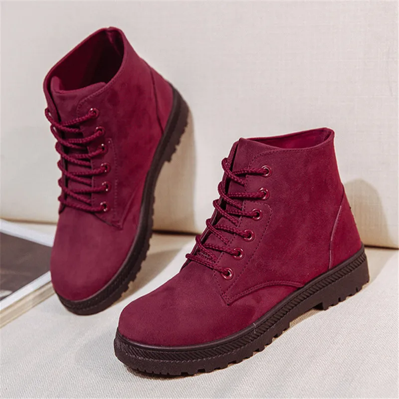 SAILING LU Winter Boots Flats Shoes Nuback Platform Lace Up Ankle Boots Casual Creepers Rubber Women Woman Size 35-44 XWX7230
SAILING LU Winter Boots Flats Shoes Nuback Platform Lace Up Ankle Boots Casual Creepers Rubber Women Woman Size 35-44 XWX7230
