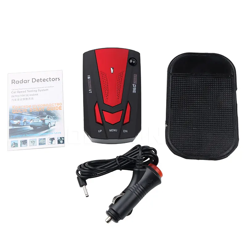 Car Radar Detector English Russian Auto 360 Degree Vehicle V7 Speed Voice Alert Alarm Warning 16 Band LED Display
Car Radar Detector English Russian Auto 360 Degree Vehicle V7 Speed Voice Alert Alarm Warning 16 Band LED Display
