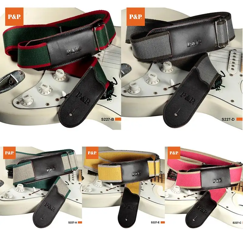 P&P Universal Guitar Strap Genuine Leather with Cotton Guitar Belt for Acoustic Electric Guitarra Bass
P&P Universal Guitar Strap Genuine Leather with Cotton Guitar Belt for Acoustic Electric Guitarra Bass