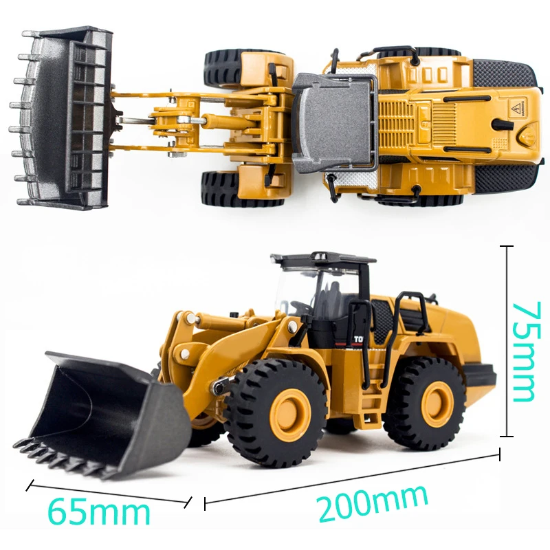 

1:50 Scale Simulation Engineering Car Model Construction Site Alloy Bulldozer Vehicle Children Static Excavator Dump Truck Toy