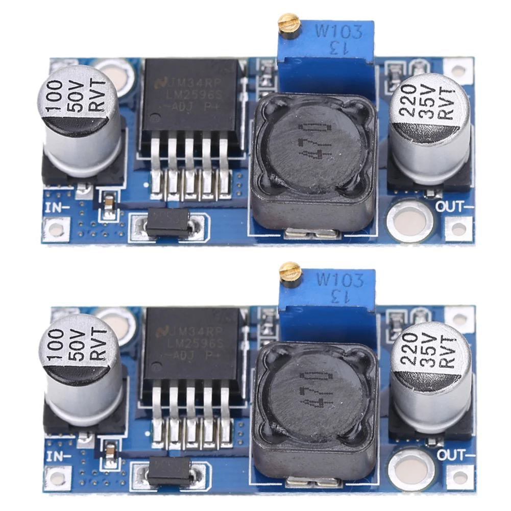 SHGO HOT-2 Pcs LM2596 DC-DC Step-down Converter Power Module LM2596S Adjustable Buck Step Down Power Module
SHGO HOT-2 Pcs LM2596 DC-DC Step-down Converter Power Module LM2596S Adjustable Buck Step Down Power Module