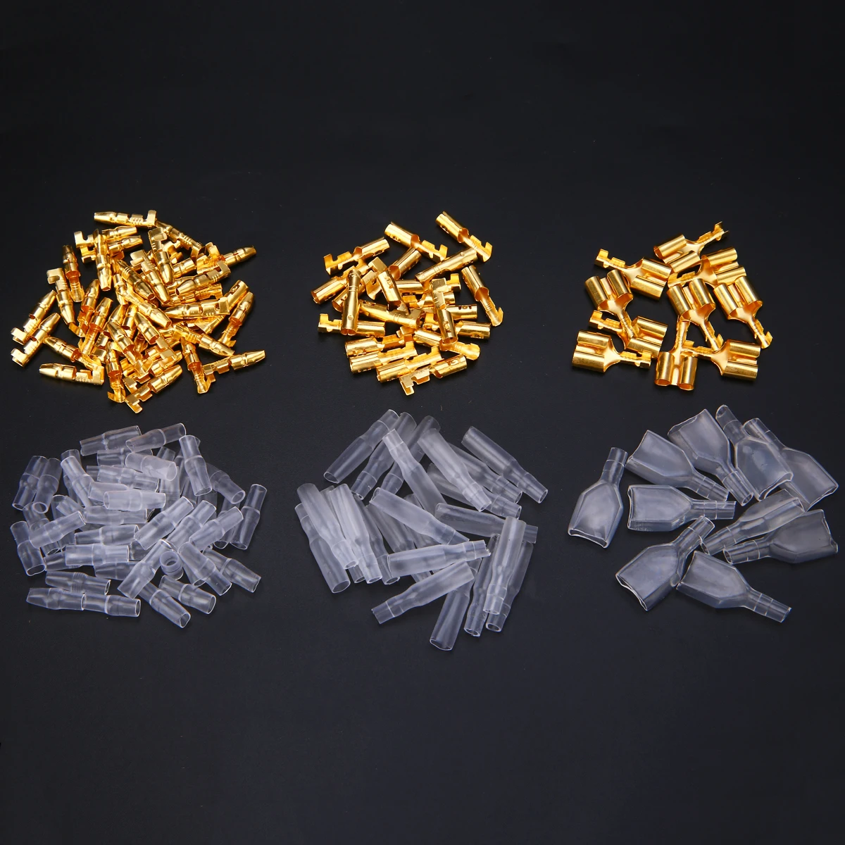 70 Set Brass 3.9mm Male Female Double Motorcycle Bullet Wire Connector Terminals with Clear Insulation Covers Sleeve
70 Set Brass 3.9mm Male Female Double Motorcycle Bullet Wire Connector Terminals with Clear Insulation Covers Sleeve