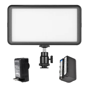 Andoer 228pcs Ultra-thin Studio Video Photo LED Video Light Lamp with 4400mAh Rechargeable Battery + Charger for Canon Nikon
Andoer 228pcs Ultra-thin Studio Video Photo LED Video Light Lamp with 4400mAh Rechargeable Battery + Charger for Canon Nikon