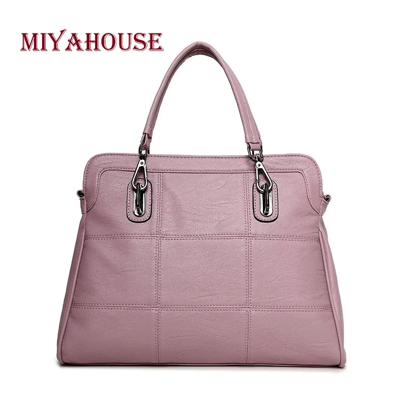 Miyahouse Hot Sale PU Leather Women Handbag Large Capacity Plaid Design Shuolder Bag Solid Color Messenger Bag Female
Miyahouse Hot Sale PU Leather Women Handbag Large Capacity Plaid Design Shuolder Bag Solid Color Messenger Bag Female