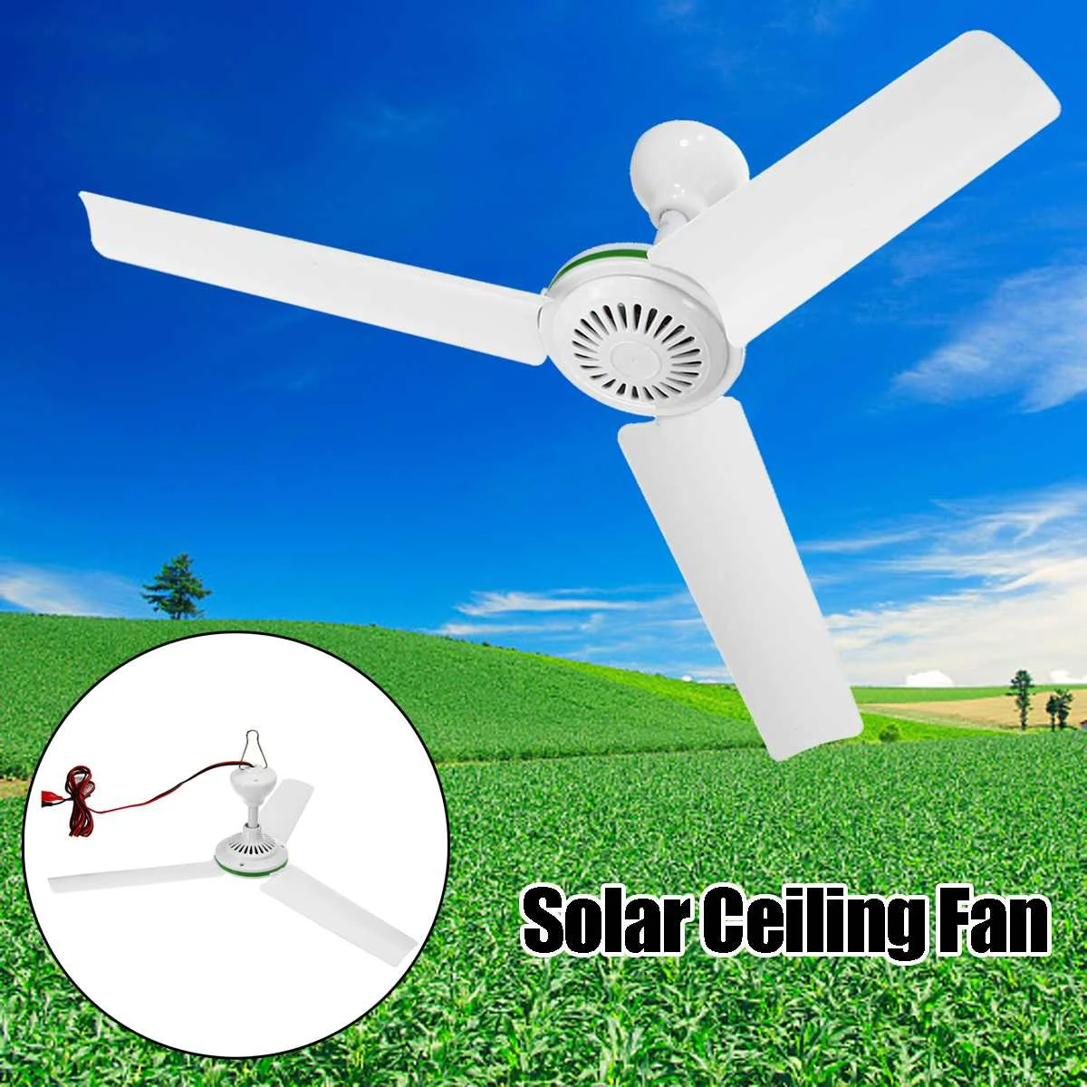 Environmental-friendly 12V 6W Solar Ceiling Fan Solar Powered Cooling Fans Small Air Conditioning Appliances
Environmental-friendly 12V 6W Solar Ceiling Fan Solar Powered Cooling Fans Small Air Conditioning Appliances