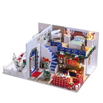 Adorable Mini Delicate Lovely Christmas Miniature Crafting DIY House Room Model Educational Toy Handmade Model Wooden Mini House
Adorable Mini Delicate Lovely Christmas Miniature Crafting DIY House Room Model Educational Toy Handmade Model Wooden Mini House