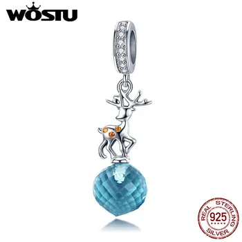 WOSTU Authentic 925 Sterling Silver Star Blue Sky Charm Fit Bracelet & Necklace Pendant Delicate Original Jewelry Gift CQC1010
WOSTU Authentic 925 Sterling Silver Star Blue Sky Charm Fit Bracelet & Necklace Pendant Delicate Original Jewelry Gift CQC1010