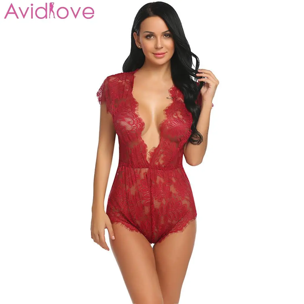 Avidlove Women Sexy Lingerie Lace Floral Women Hot Erotic Plus Size Nightwear Deep V-Neck Underwear Sexy Costumes 4 Colors
Avidlove Women Sexy Lingerie Lace Floral Women Hot Erotic Plus Size Nightwear Deep V-Neck Underwear Sexy Costumes 4 Colors