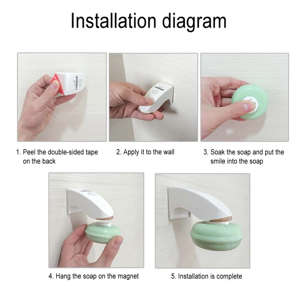 Magnet Soap Holder Wall Mounted Storage Rack with Sticker Home Bathroom Soap Organizer WXV Sale
Magnet Soap Holder Wall Mounted Storage Rack with Sticker Home Bathroom Soap Organizer WXV Sale