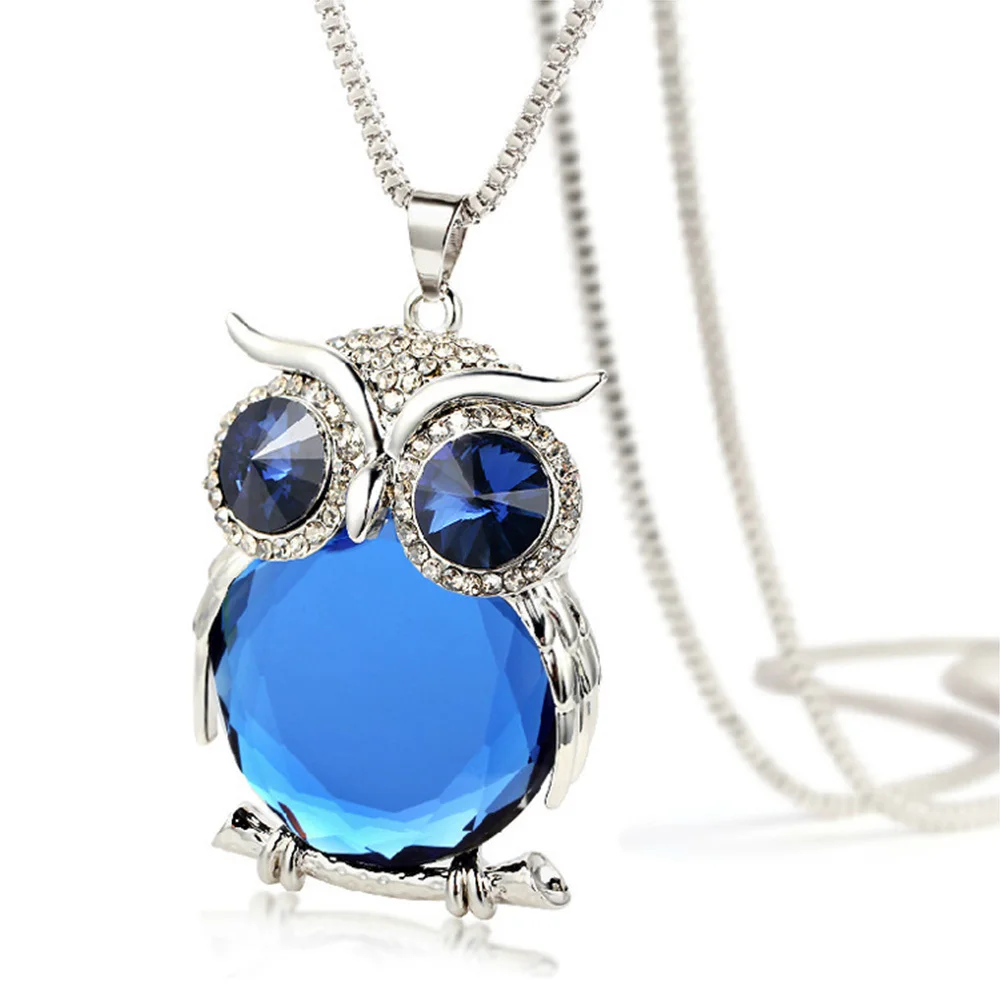 2019 jingyang And Winter New Blue Crystal Owl Sweater Chain Long Accessories Female Sweater Necklace Fashion Long Necklace
2019 jingyang And Winter New Blue Crystal Owl Sweater Chain Long Accessories Female Sweater Necklace Fashion Long Necklace