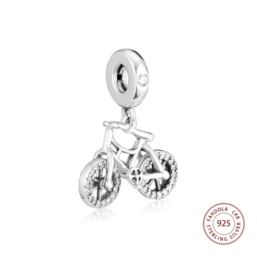 Fandola 100% 925 Sterling Silver Brilliant Bicycle Hanging Beads for Women Original 925 Charm Bracelets Necklace DIY Jewelry
Fandola 100% 925 Sterling Silver Brilliant Bicycle Hanging Beads for Women Original 925 Charm Bracelets Necklace DIY Jewelry