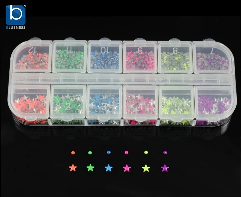 Blueness Fluorescent Colors Five-pointed Star Round Design For Nails Tips Beauty Manicure Charms 3D Nail Art Decorations ZP069
Blueness Fluorescent Colors Five-pointed Star Round Design For Nails Tips Beauty Manicure Charms 3D Nail Art Decorations ZP069