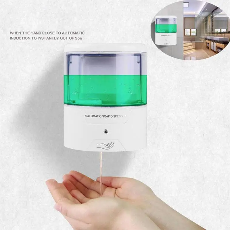 Battery Powered 600ml Wall-Mount Automatic IR Sensor Soap Dispenser Touch-free Kitchen Soap Lotion Pump for Kitchen Bathroom
Battery Powered 600ml Wall-Mount Automatic IR Sensor Soap Dispenser Touch-free Kitchen Soap Lotion Pump for Kitchen Bathroom